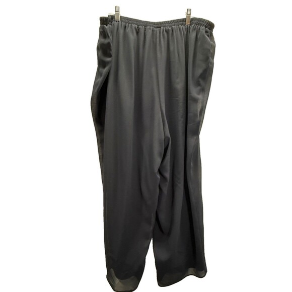 LE BOS 3-PIECE DRESSY PANTS OUTFIT SIZE 22W NAVY BLUE WOMENS Chiffon Lined - Picture 11 of 13